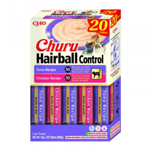 CHURU CAT HAIRBALL VARIETY biezenis kaķiem Multipaka 14g N20